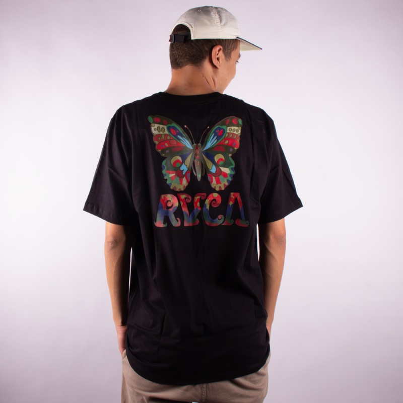 Camiseta Rvca Mel G Anp Preto